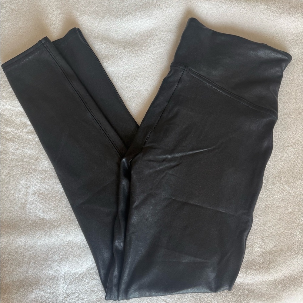 Black Faux Leather Leggings